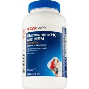 slide 1 of 1, CVS Health Glucosamine Hci With Msm Caplets, 150 Ct, 1 ct