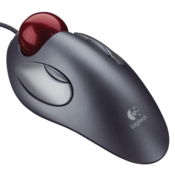 slide 1 of 3, Logitech Marble Mouse, Silver, 1 ct