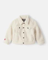 Oshkosh Toddler Sherpa Long-Sleeve Jacket - Cream - 3T