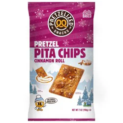 Pretzelized Snacks Cinnamon Roll Pretzel Pita Chips 7 oz