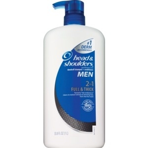 slide 1 of 1, Head & Shoulders 2-In-1 Full & Thick Shampoo + Conditioner For Men, 33.8 oz