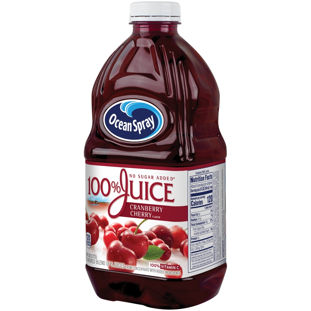 slide 4 of 5, Ocean Spray Cranberry Cherry Flavor Juice, 60 fl oz