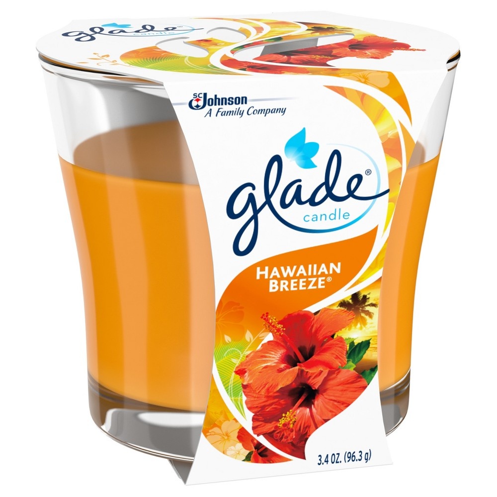 slide 3 of 5, Glade Jar Candle Air Freshener, Hawaiian Breeze, 3.8 oz