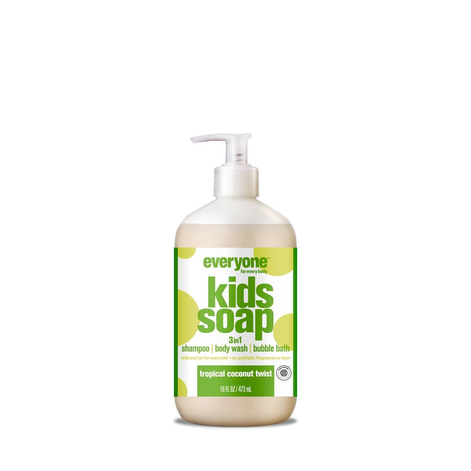 slide 1 of 1, Everyone Kids Tropical Coconut Twist Soap, 16 fl oz