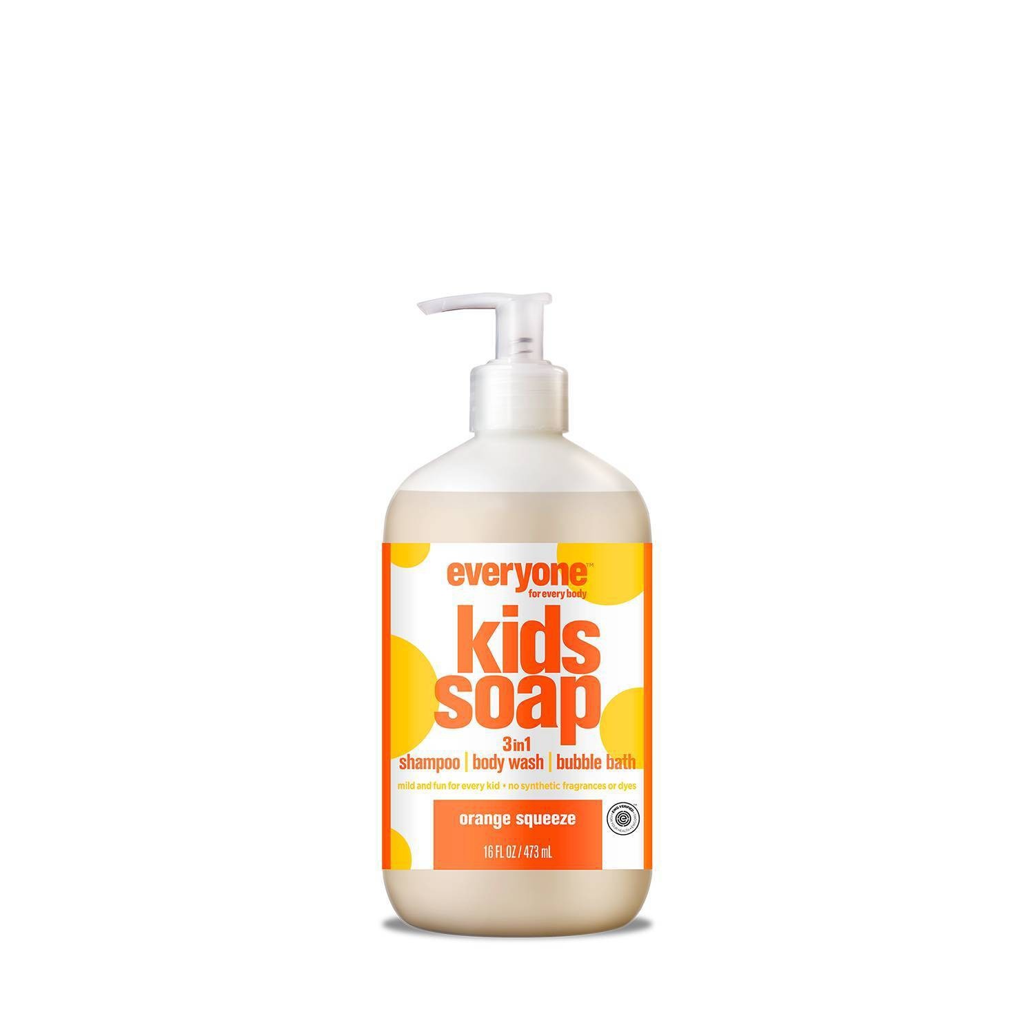 slide 1 of 1, Everyone Kids Orange Squeeze Soap, 16 fl oz