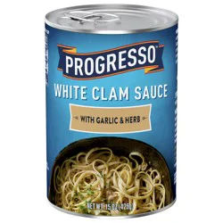 Progresso White Clam Sauce With Garlic & Herb, 15 oz.