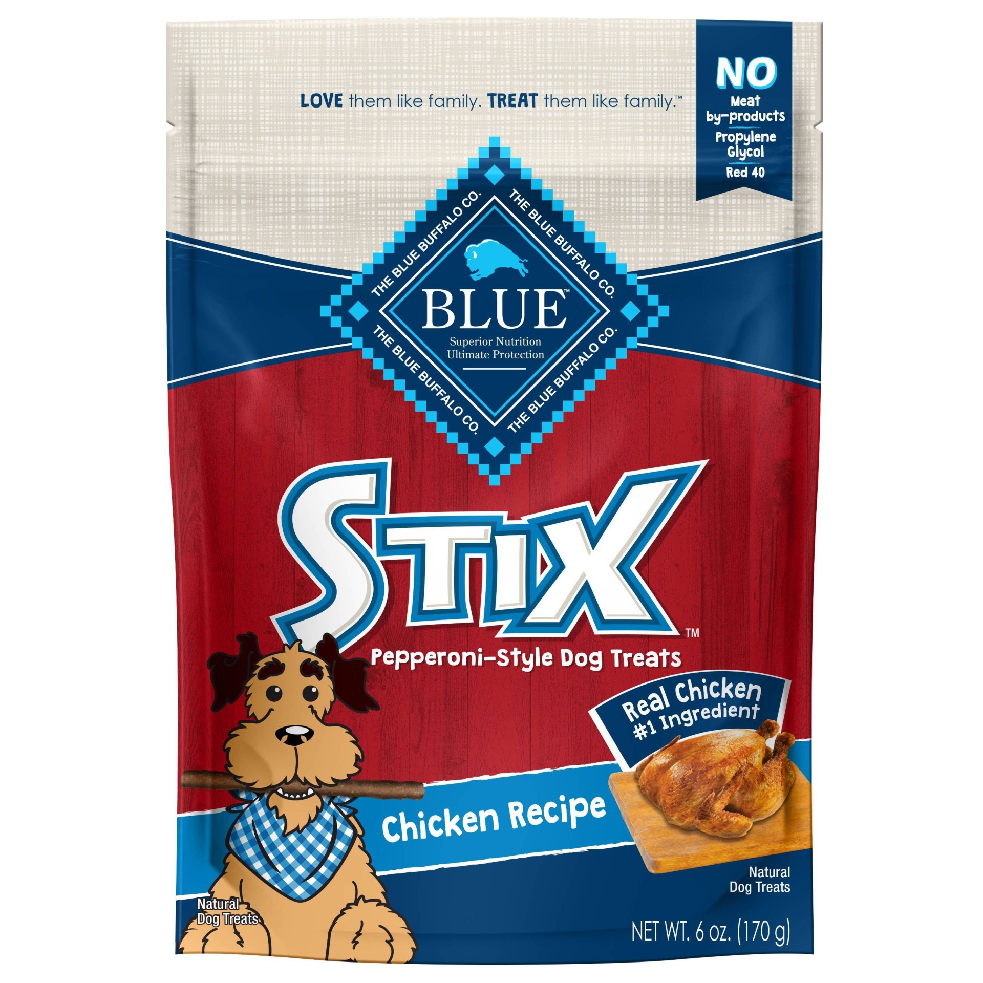 slide 1 of 3, Blue Buffalo Stix Chicken Recipe, 6 oz