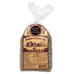 Amish Country Medium White Hulless Popcorn 32 oz