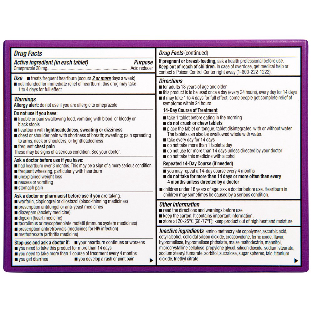 slide 2 of 4, Rite Aid Ra Omeprazole Odt, 14 ct