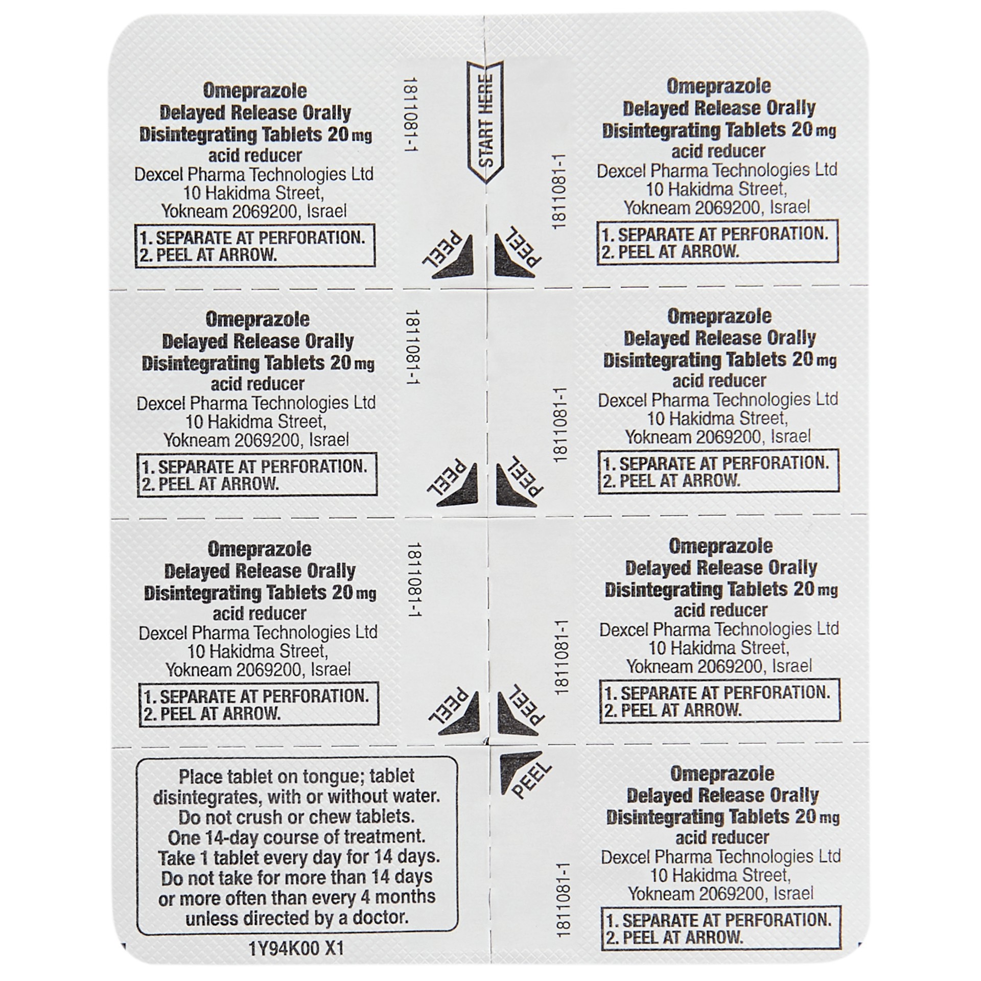 slide 4 of 4, Rite Aid Ra Omeprazole Odt, 14 ct