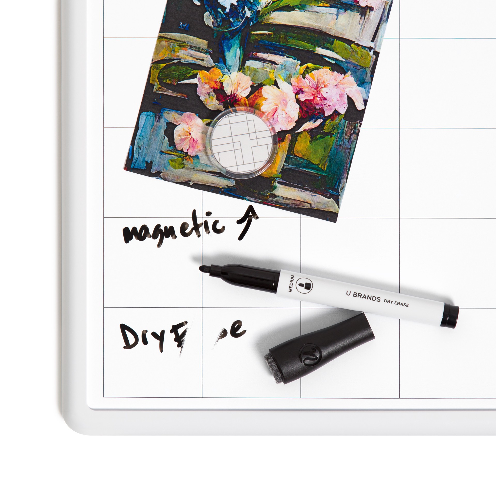 slide 6 of 7, U Brands Magnetic Dry-Erase Monthly Calendar Board, 14 X 11 Inches (260U00-04), 1 ct