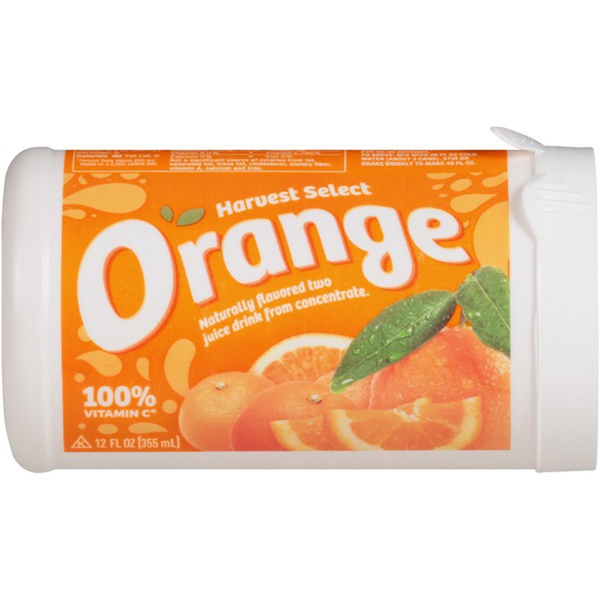 slide 1 of 1, Harvest Select Orange Concentrate Juice Drink, 12 fl oz