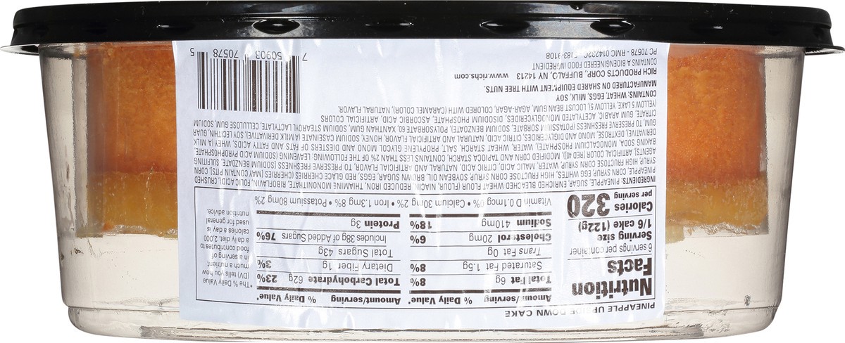 slide 2 of 7, 8" Pineapple Upside Down Cake, 0.74 kg