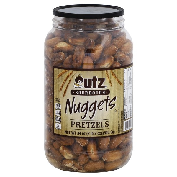 slide 1 of 1, Utz Sourdough Nuggets Pretzels, 