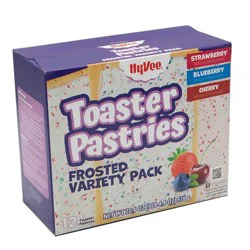 Hy-Vee Frosted Toaster Pastries, Variety Pack, Strawberry/blueberry/cherry, 12ct