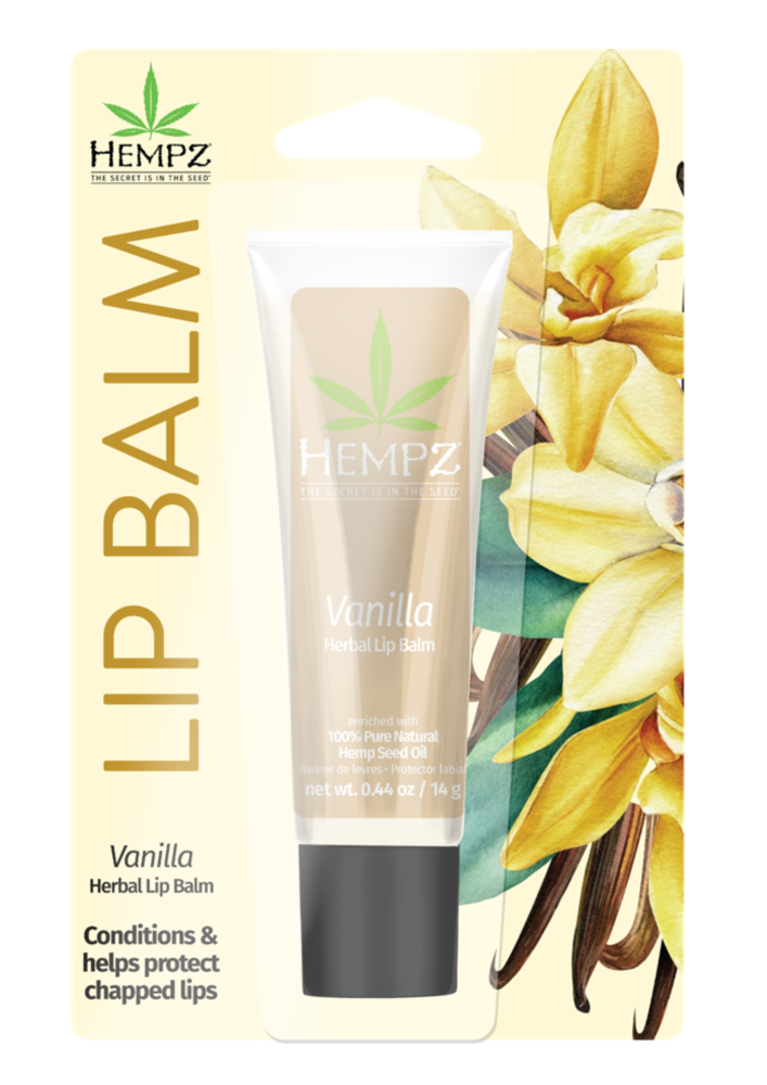 slide 1 of 1, Hempz® Vanilla Herbal Lip Balm, 1 ct