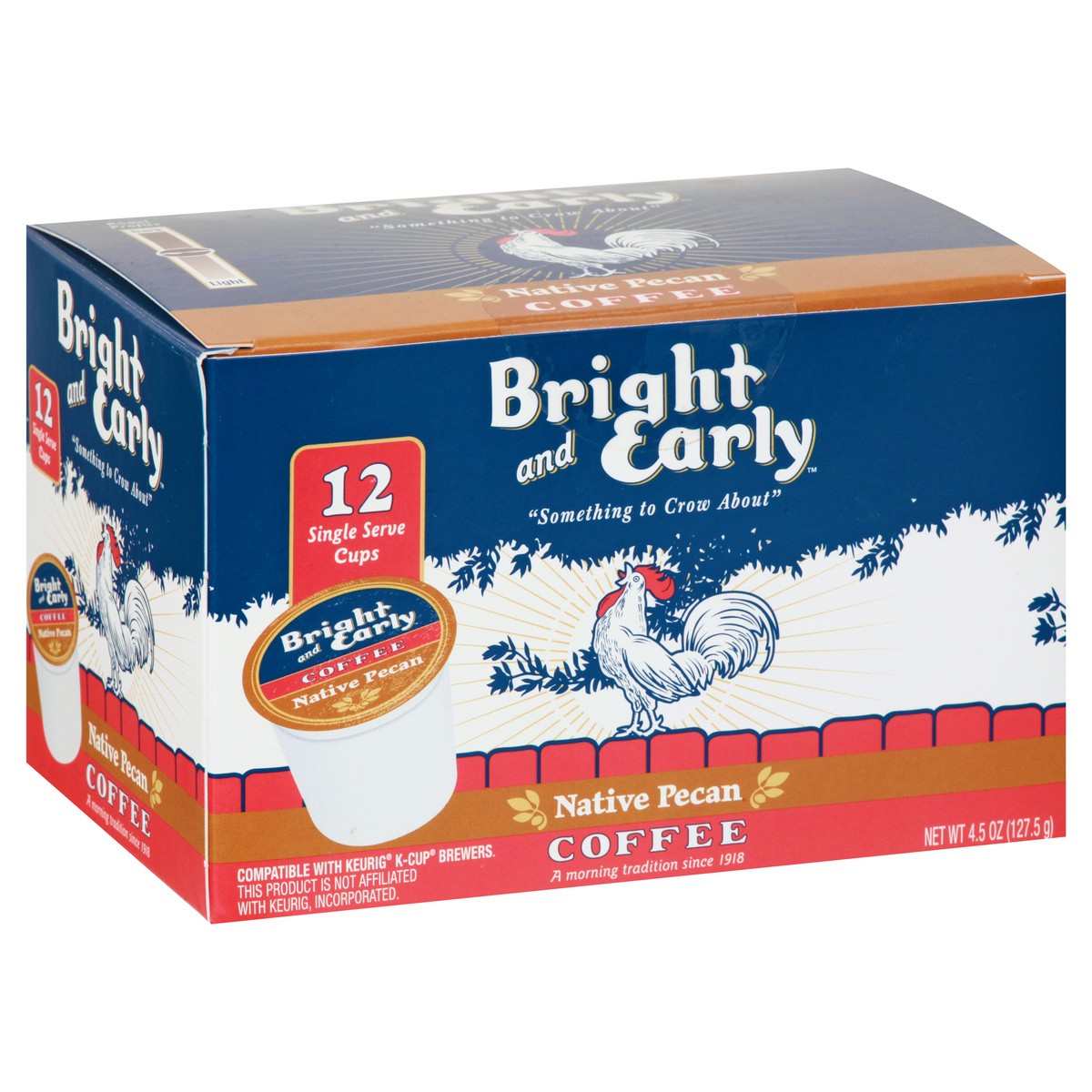 slide 7 of 11, Bright & Early Single Serve Cups Medium Roast Native Pecan Coffee 12 ea, 12 ct