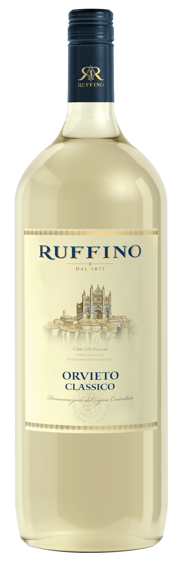 slide 1 of 7, Ruffino Orvieto Classico DOC Grechetto/Procanico/Trebbiano, Italian White Wine, 1.5 L Bottle, 50.72 fl oz