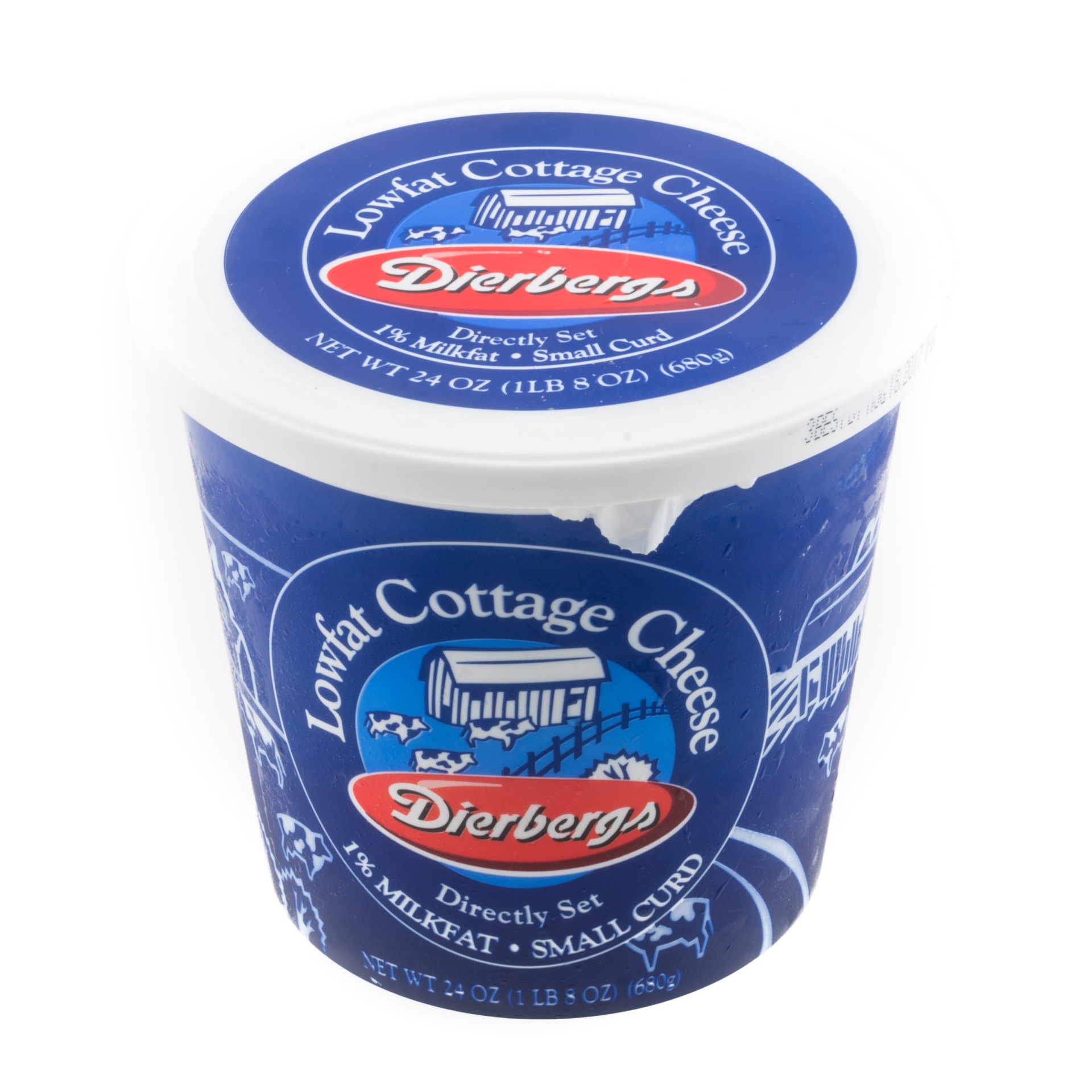 slide 1 of 1, Dierbergs Low Fat Cottage Cheese, 24 oz