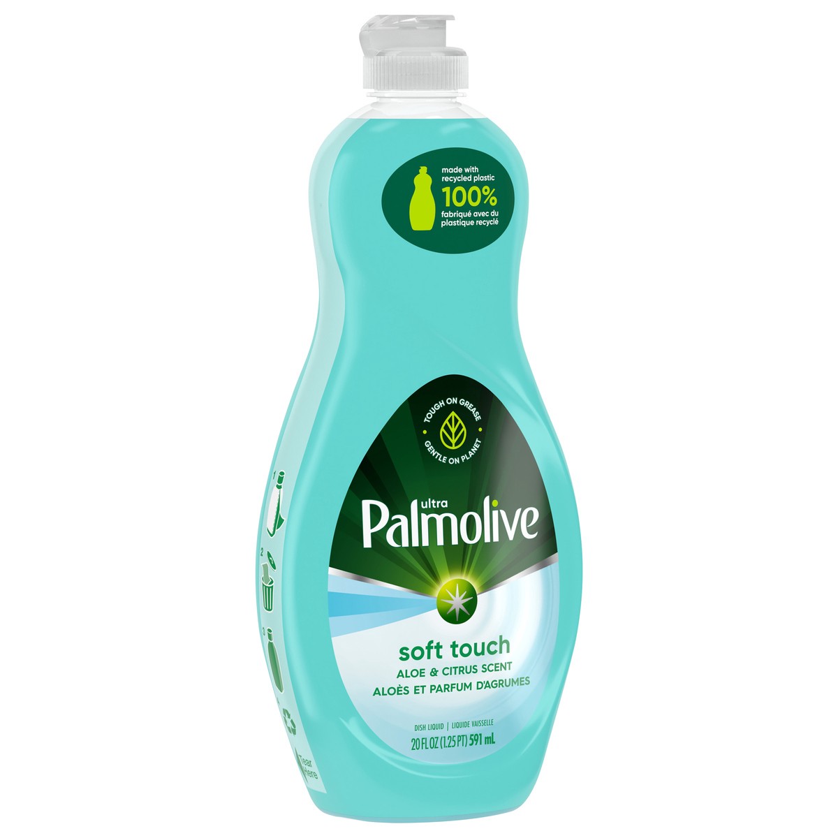 slide 2 of 8, Palmolive Ultra Dishwashing Liquid Dish Soap, Soft Touch Aloe & Citrus Scent - 20 Fluid Ounce, 20 fl oz