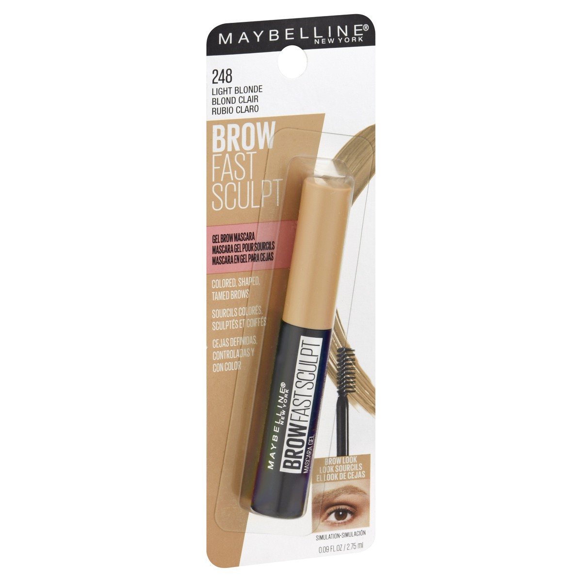 slide 3 of 9, Maybelline Brow Fast Sculpt Light Blonde 248 Gel Brow Mascara 0.09 fl oz, 1 ct