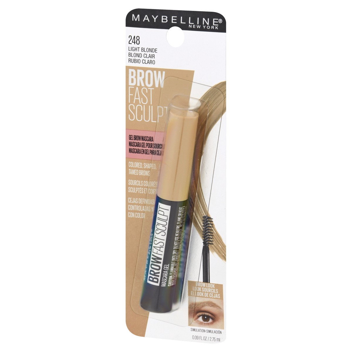 slide 4 of 9, Maybelline Brow Fast Sculpt Light Blonde 248 Gel Brow Mascara 0.09 fl oz, 1 ct