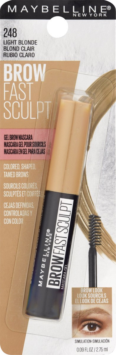 slide 7 of 9, Maybelline Brow Fast Sculpt Light Blonde 248 Gel Brow Mascara 0.09 fl oz, 1 ct