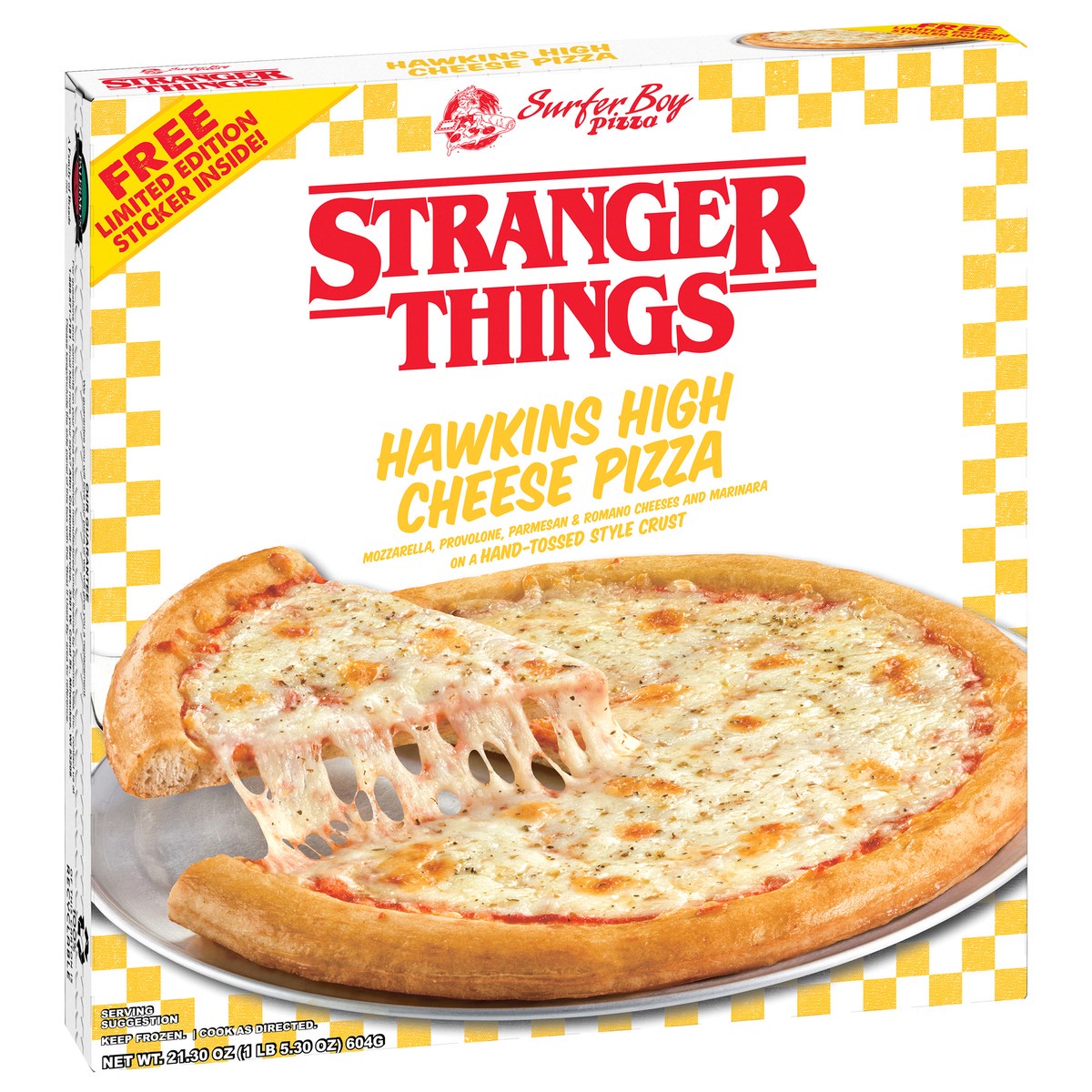 slide 4 of 13, Stranger Things Surfer Boy Pizza Hand-Tossed Style Crust Hawkins High Cheese Pizza 21.30 oz, 21.3 oz