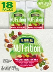 Planters NUT-rition Heart Healthy Mix , 18 ct - 1.5 oz Bags