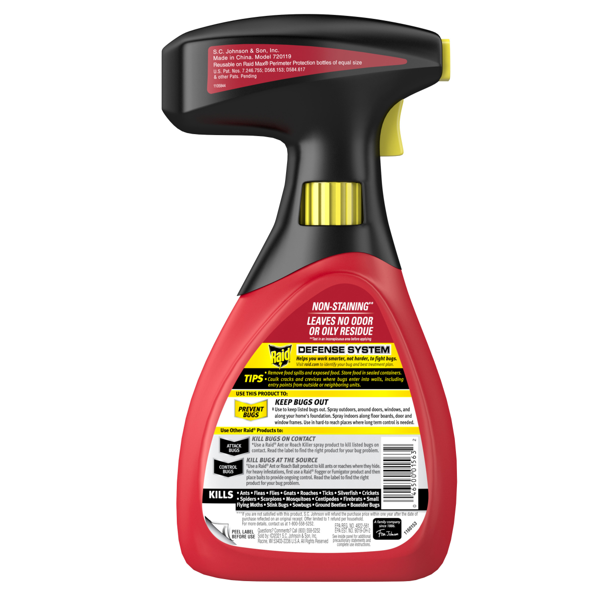 slide 2 of 8, Raid Max Perimeter Protection, Indoor & Outdoor Multi Insect Killer Spray, 30 fl oz, 30 oz