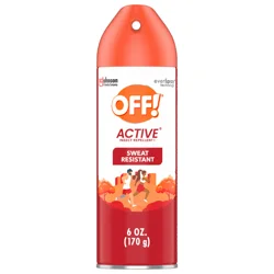 OFF! Active Insect Repellent I, Sweat Resistant Mosquito Spray with DEET, 6 oz
