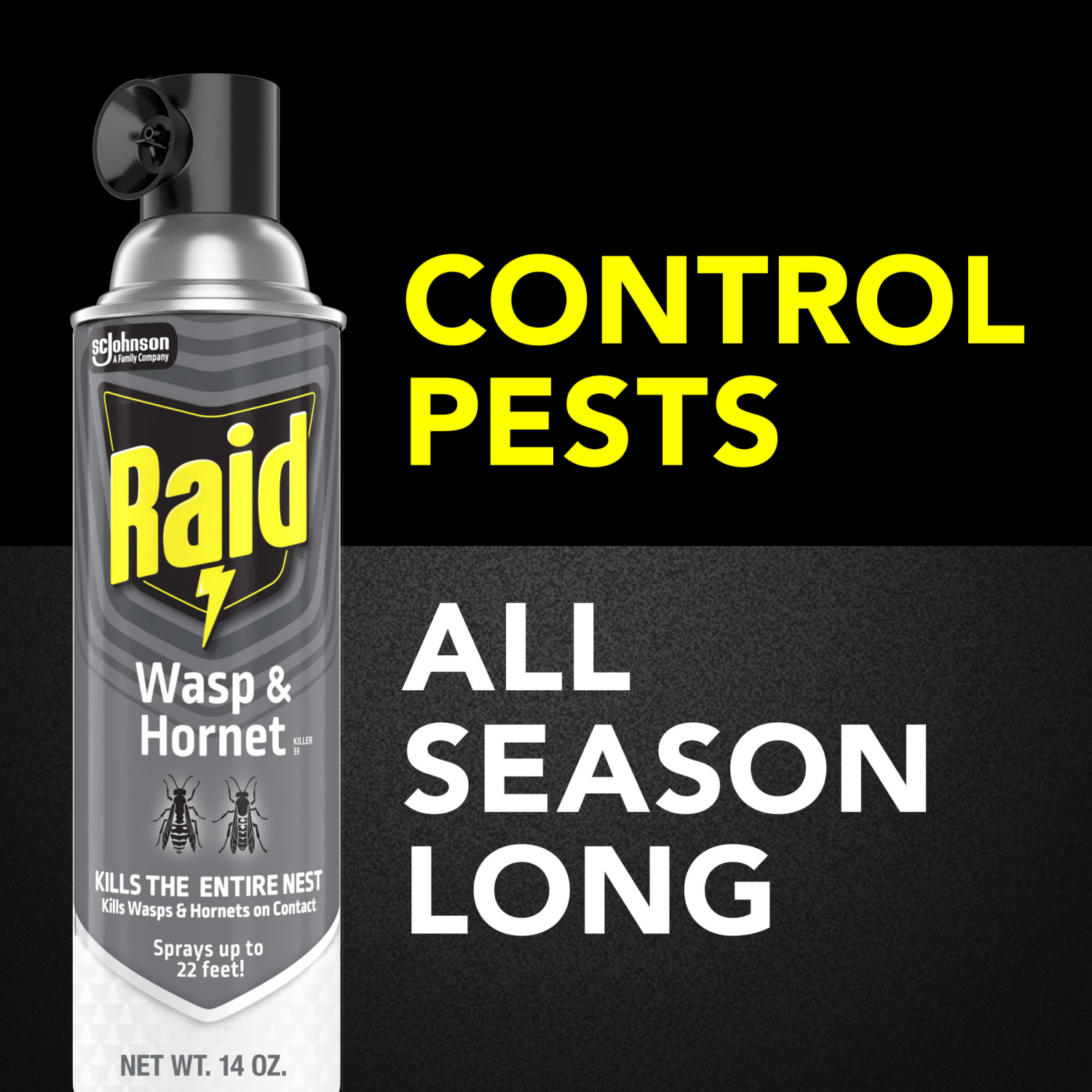 slide 6 of 8, Raid Wasp and Hornet Spray, 17.5 Ounce, 17.5 oz