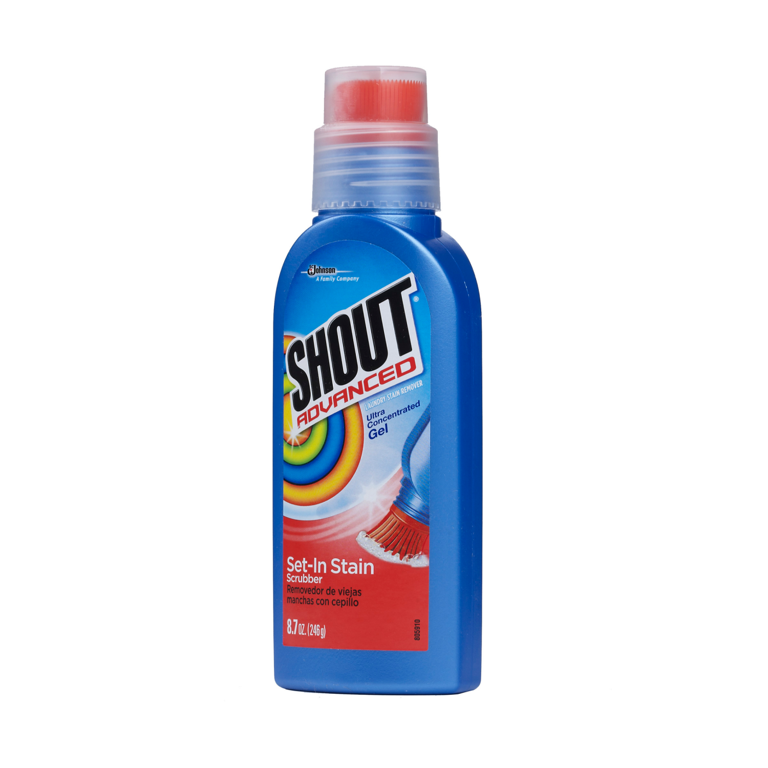 slide 6 of 8, Shout Advanced Ultra Concentrated Gel Brush, 8.7 Ounce, 8.7 oz