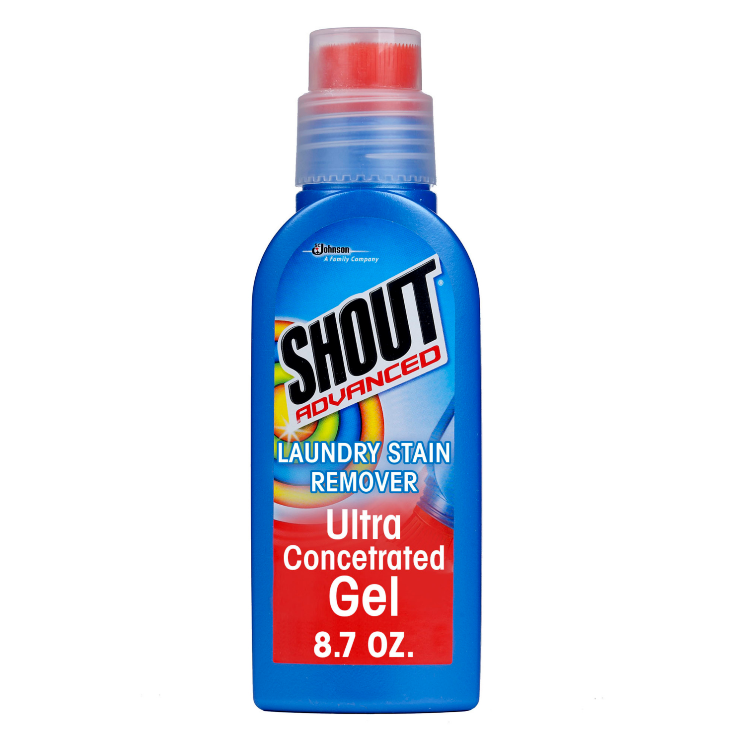 slide 1 of 8, Shout Advanced Ultra Concentrated Gel Brush, 8.7 Ounce, 8.7 oz