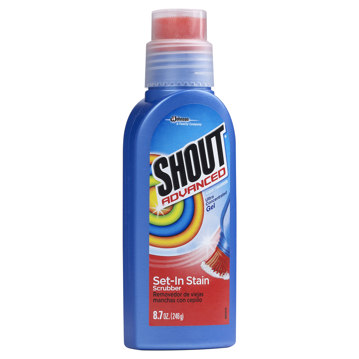 slide 4 of 4, Shout Advanced Ultra Concentrated Gel Brush, 8.7 Ounce, 8.7 oz