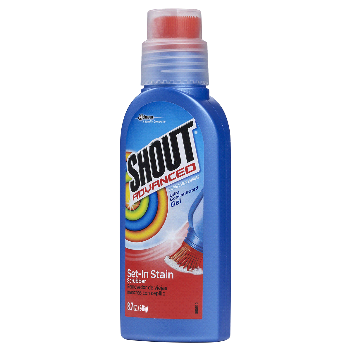 slide 2 of 4, Shout Advanced Ultra Concentrated Gel Brush, 8.7 Ounce, 8.7 oz