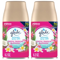 Glade Automatic Value Pack Exotic Tropical Blossoms Spray Refill 2 - 6.2 oz ea