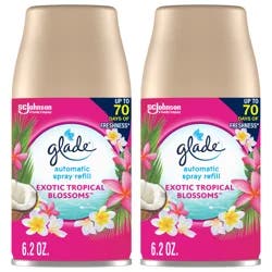 Glade Automatic Value Pack Exotic Tropical Blossoms Spray Refill 2 - 6.2 oz ea