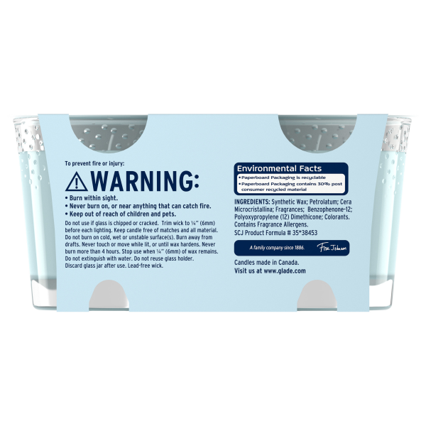 slide 23 of 29, Glade Invigorating Aqua Waves Candles 2 ea, 6.8 oz