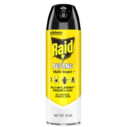 Raid Defend Multi Insect Killer 7, Insecticide for Flying & Crawling Bugs, 15 oz