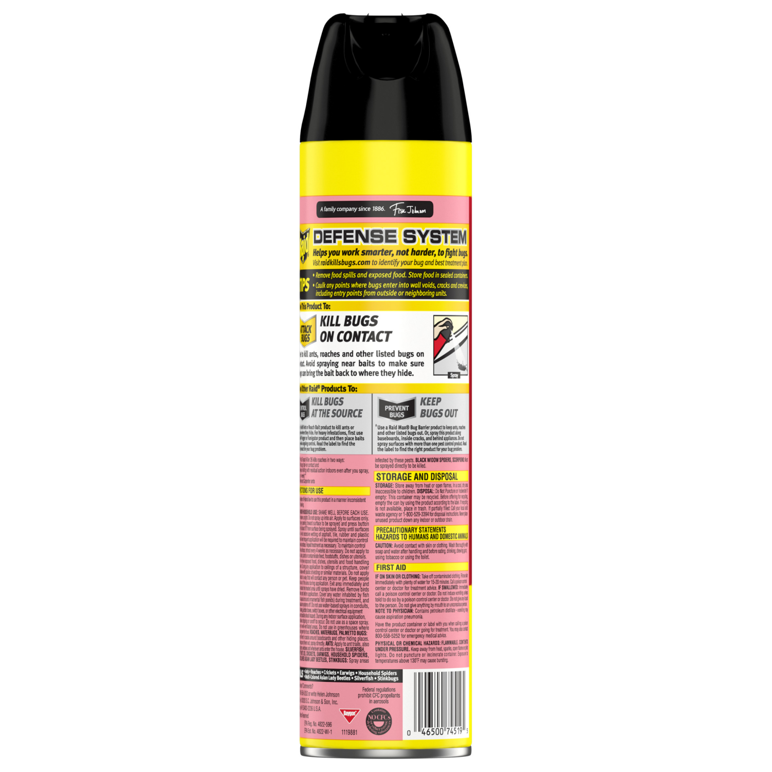 slide 2 of 8, Raid Defend Lemon Scent Ant & Roach Killer 20 oz, 20 oz