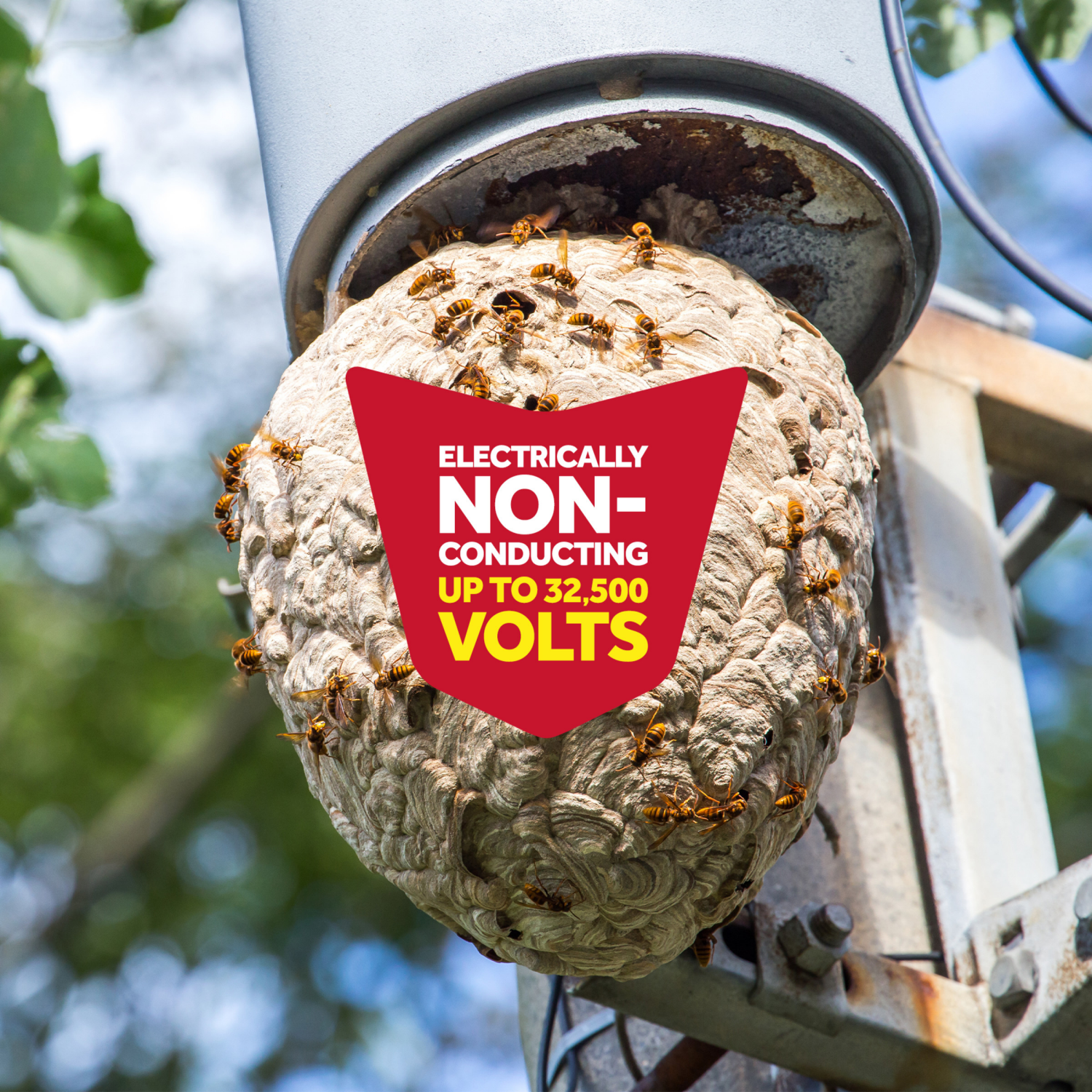 slide 7 of 8, Raid Defend Wasp & Hornet Killer, Stinging Bug Insecticide for Outdoor Use, 17.5 oz, 17.5 oz