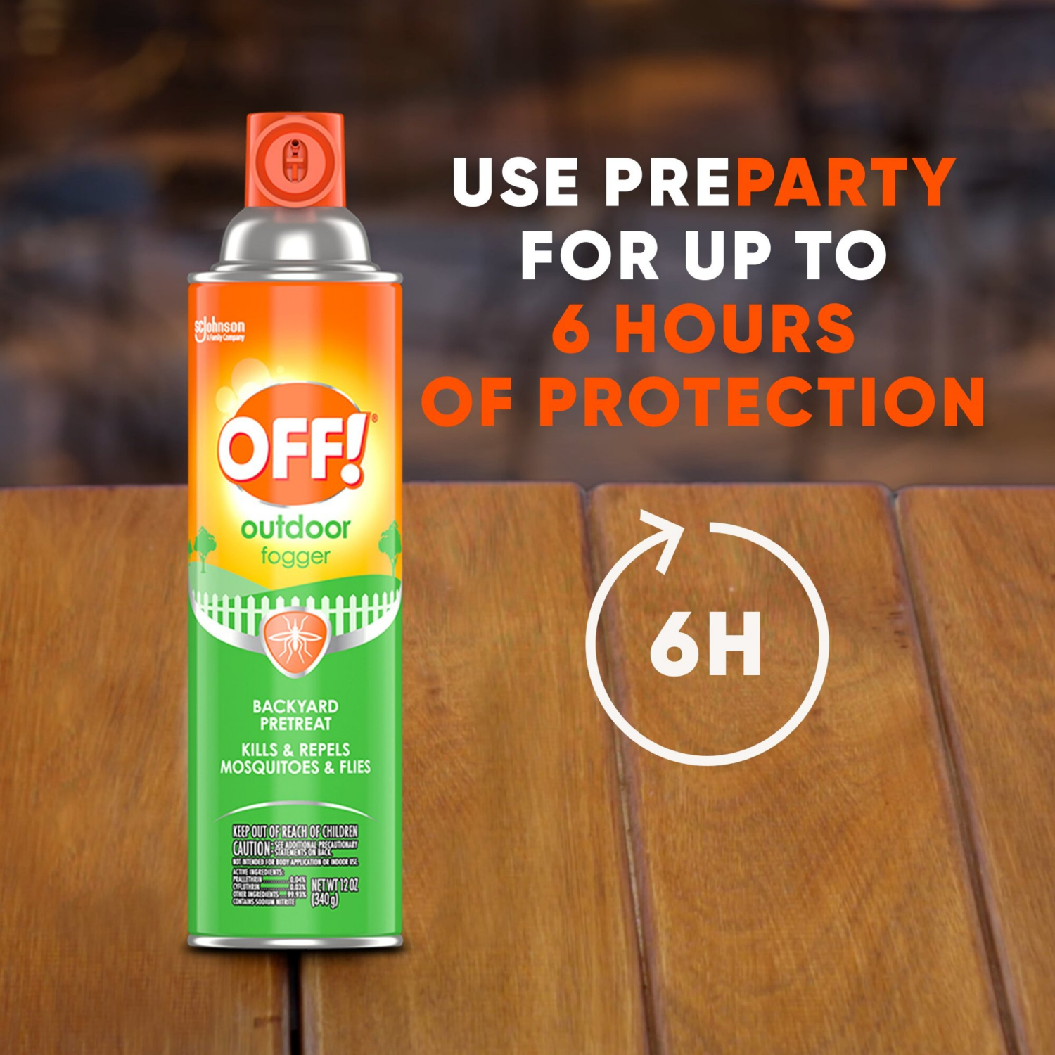 slide 6 of 8, OFF! Outdoor Fogger Campsite Coverage, 12 oz