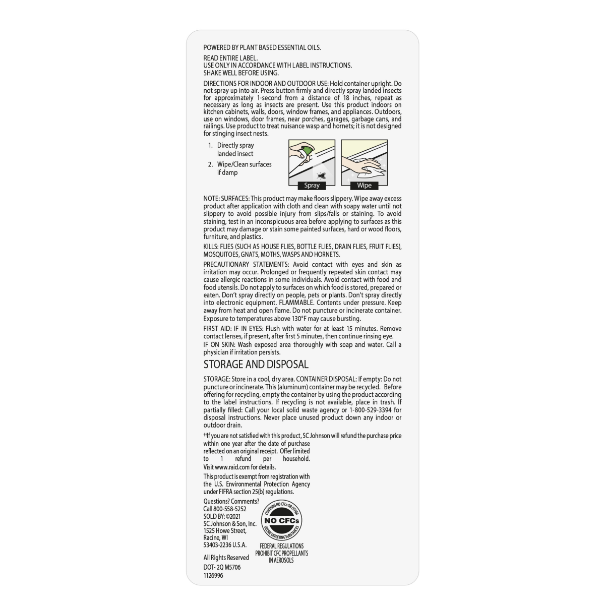 slide 13 of 29, Raid Essentials Fly, Gnat & Mosquito Killer 28, In & Outdoor Flying Insect Spray, 10 oz, 10 oz