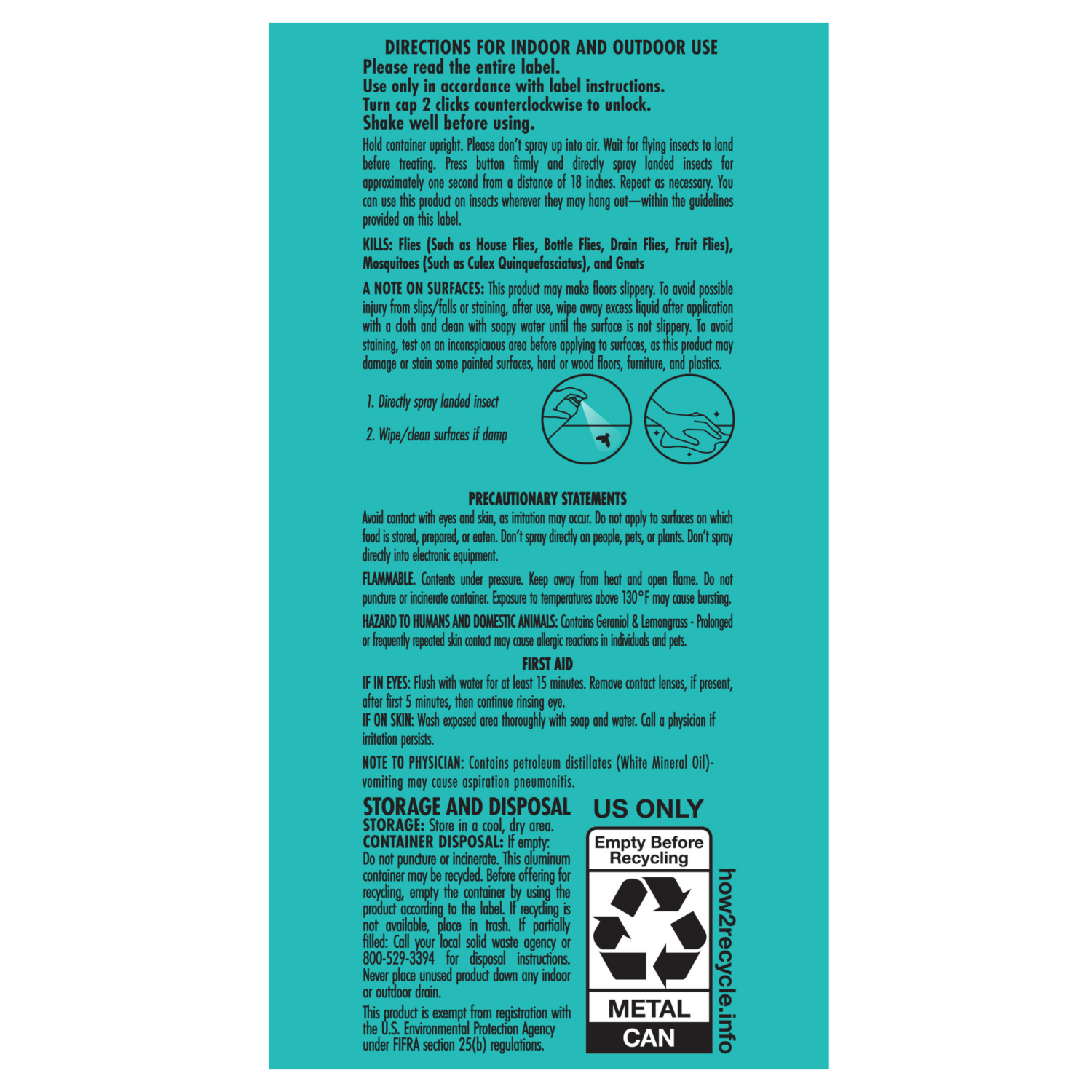 slide 2 of 8, STEM Kills Flies, Mosquitoes & Gnats, Plant-based Active Ingredient Insect Killer, 10 oz, 10 oz