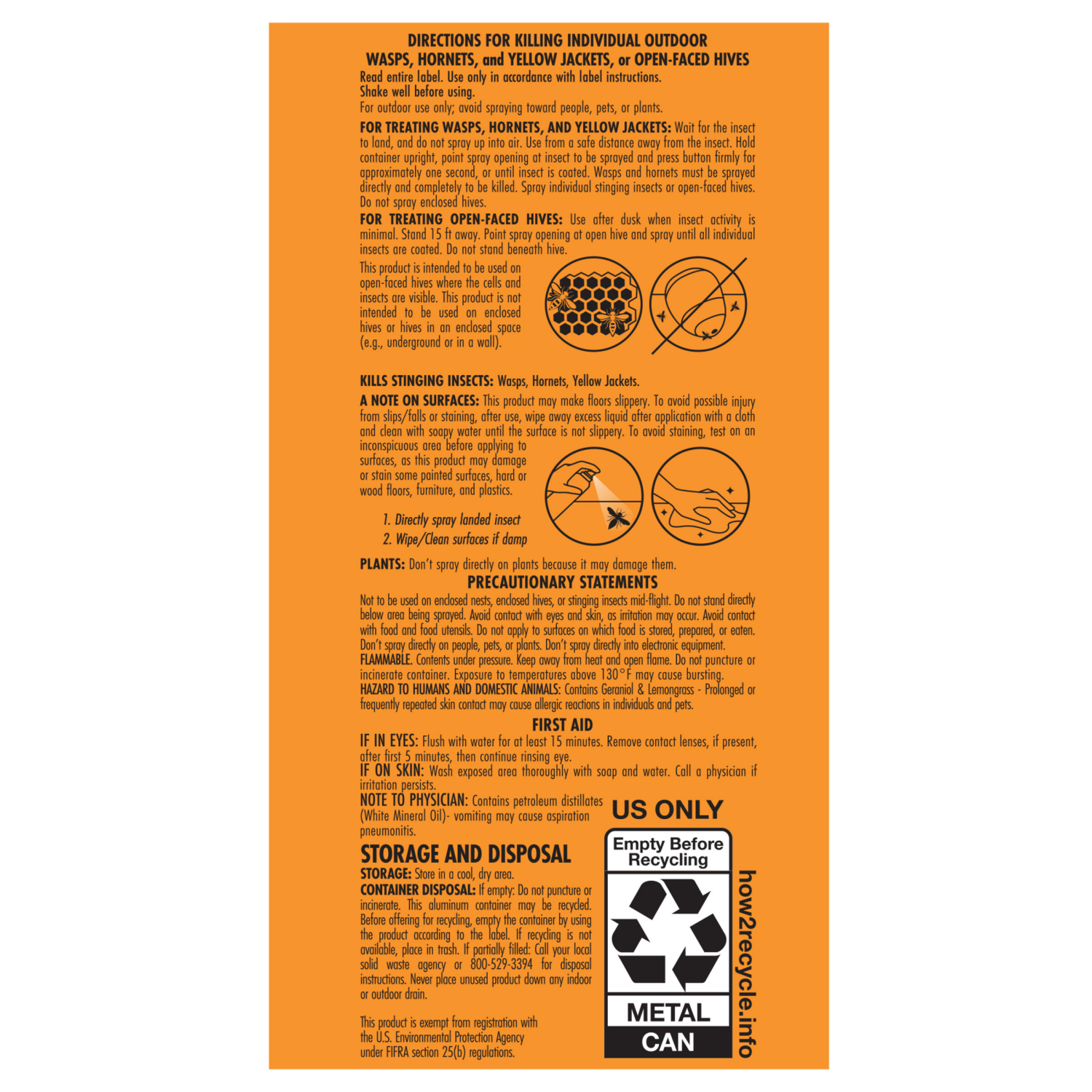 slide 2 of 8, STEM Wasp, Hornet & Yellow Jacket Killer, Plant-based Active Ingredient Wasp Spray, 10 oz, 10 oz