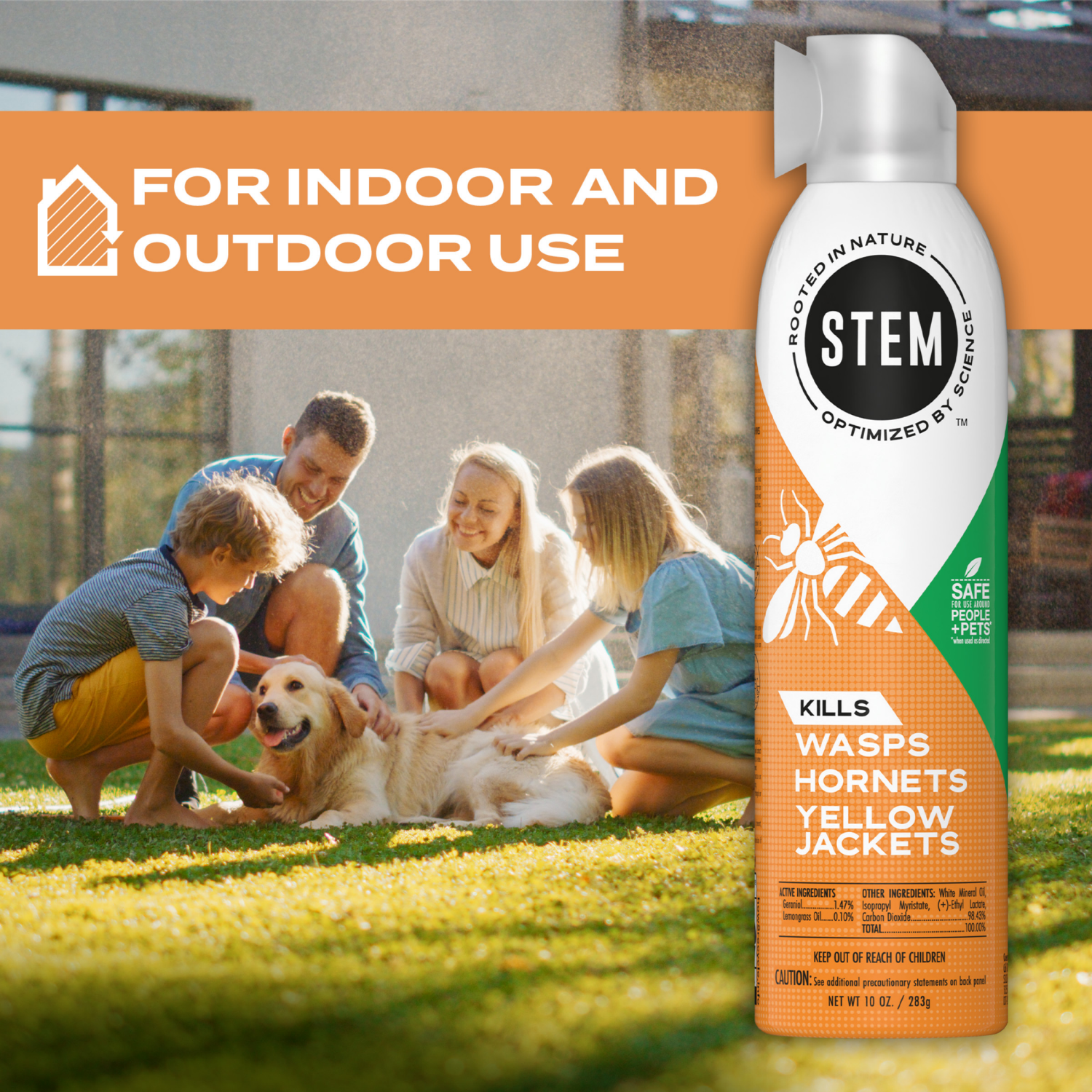 slide 8 of 8, STEM Wasp, Hornet & Yellow Jacket Killer, Plant-based Active Ingredient Wasp Spray, 10 oz, 10 oz