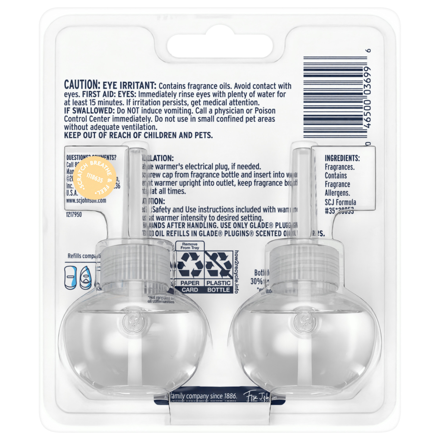 slide 2 of 8, Glade PlugIns Scented Oil 2 Refills, Air Freshener, Coastal Sunshine Citrus™, Essential Oil Infused Wall Plug In, 1.34 FL OZ, Pack of 2, 2 ct