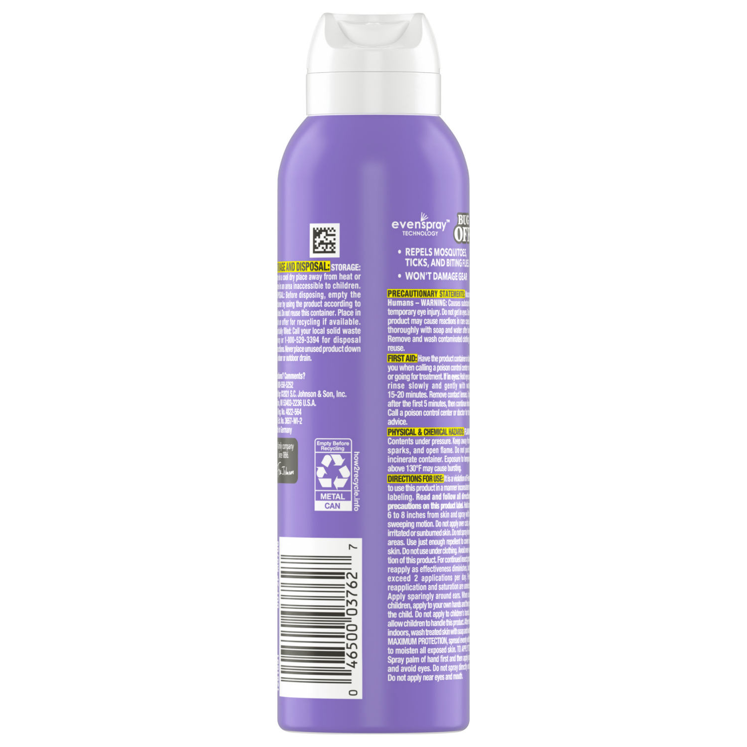 slide 2 of 8, OFF! Clean Feel Picaridin Mosquito Repellent, Everyday Aerosol Bug Spray, 5 oz, 5 oz