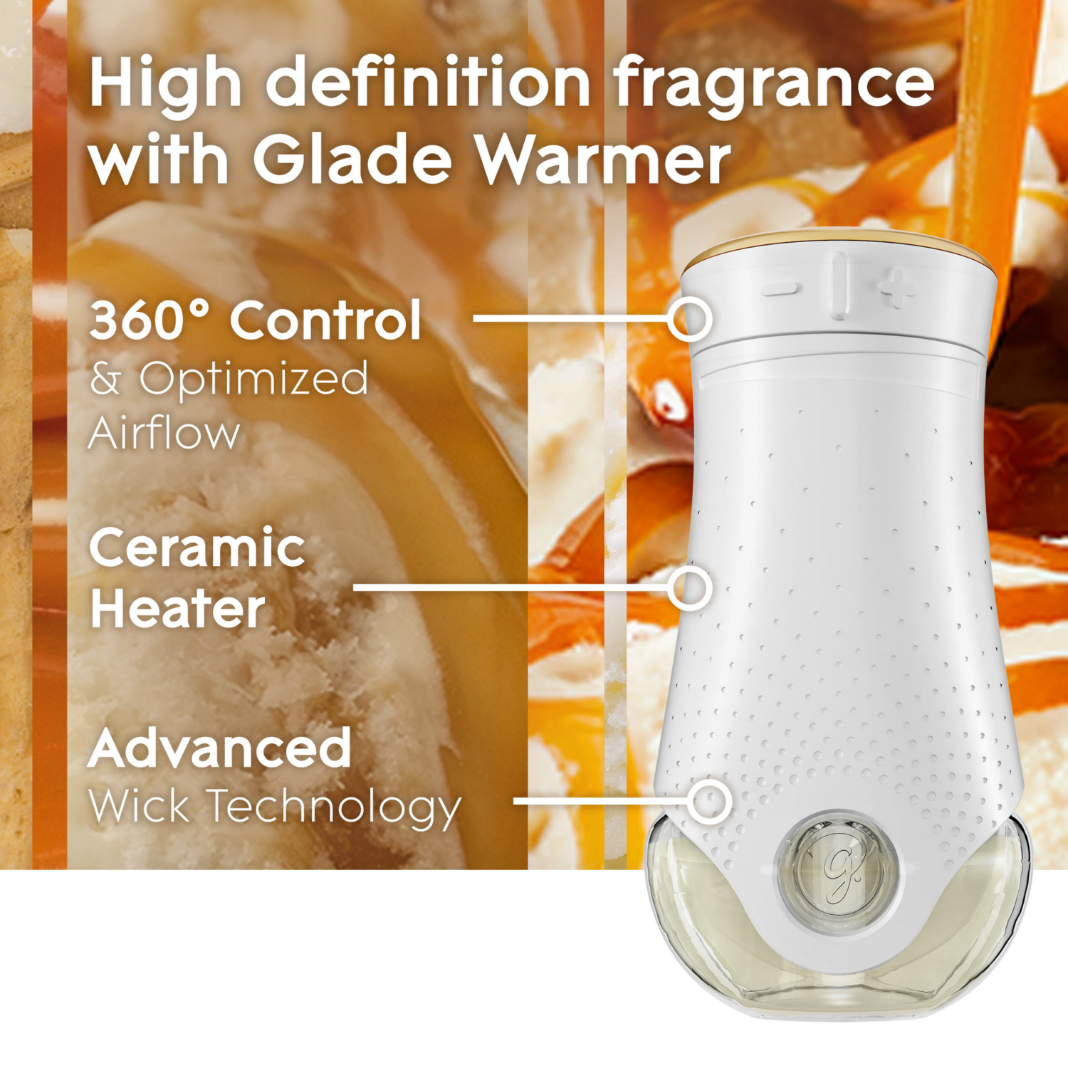 slide 7 of 8, Glade PlugIns Scented Oil 2 Refills, Air Freshener, Vanilla Caramel Twist, 2 x 0.67 oz, 2 ct